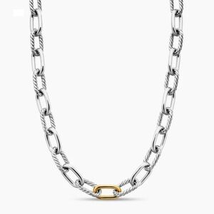 David Yurman Madison Chain Silver and 18K Gold Necklace